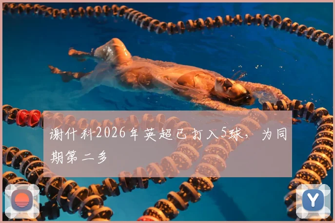 谢什科2026年英超已打入5球，为同期第二多
